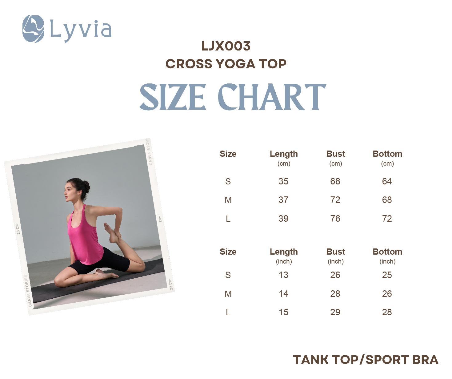 Image of Criss-Cross Shelf Bra Tank – Supportive Yoga Value LJX003